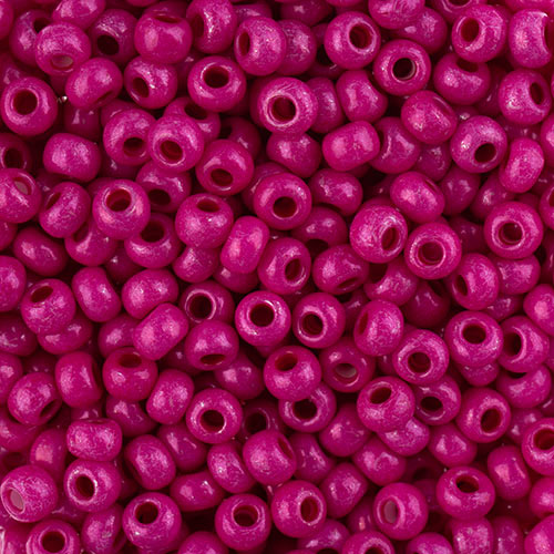 Czech Seed Beads 8/0 Terra Intensive Pink – Approx. 22g Vial | The Pink Bead Shop Canada