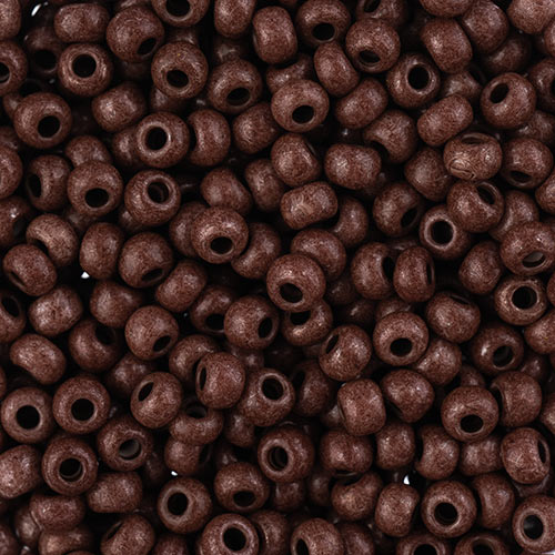 Czech Seed Beads 8/0 Terra Intensive Dark Brown – Approx. 22g Vial | The Pink Bead Shop Canada
