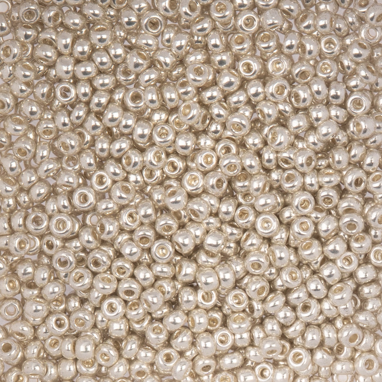 Czech Seed Beads 8/0 – Metallic Silver (22g Vial) | The Pink Bead Shop Canada