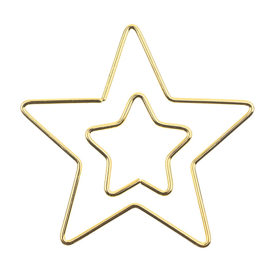 Metal Shapes Star 2pcs 50mm/110mm Iron for Macrame, Suncatchers, Mobiles