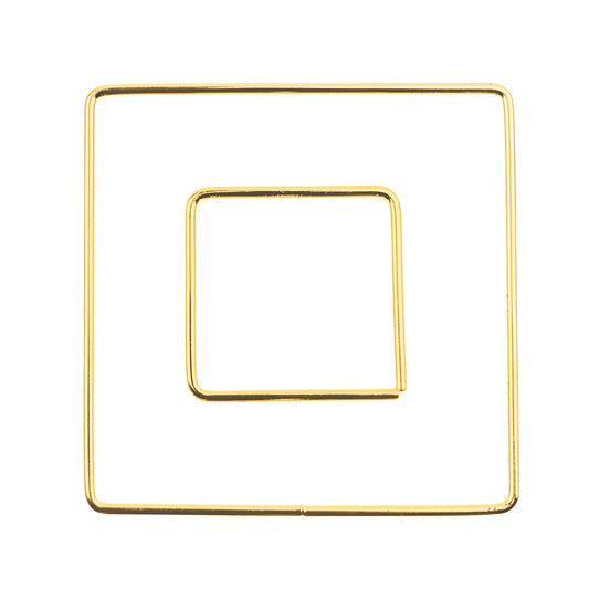 Metal Shapes Square 2pcs 50mm/100mm Iron for Macrame, Suncatchers, Mobiles