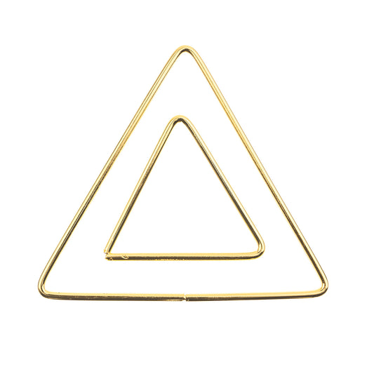 Metal Shapes Triangle 2pcs 50mm/100mm Iron for Macrame, Suncatchers, Mobiles