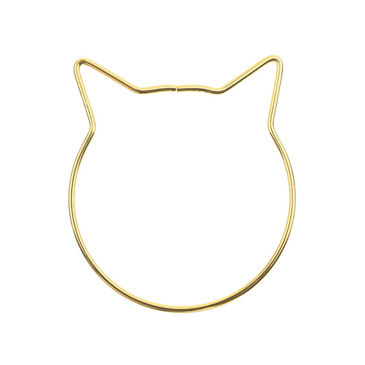 Metal Shapes Cat 1pc 102x89mm Iron Frame – Cat Shape Dreamcatcher & Macramé Frame | The Pink Bead Shop Canada