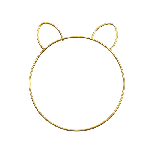 Metal Shapes Bear 1pc 130x150mm Iron Frame – Bear Ear Dreamcatcher & Macramé Frame | The Pink Bead Shop Canada