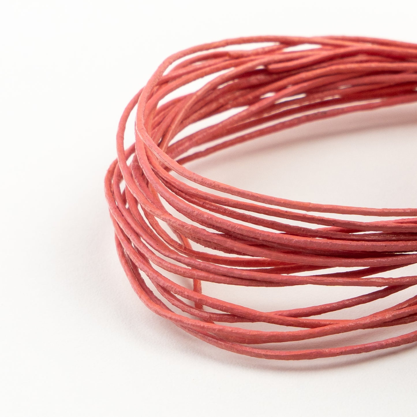 Leather Cord 0.5mm – Pink (2.7m / 3yd) The Pink Bead Shop