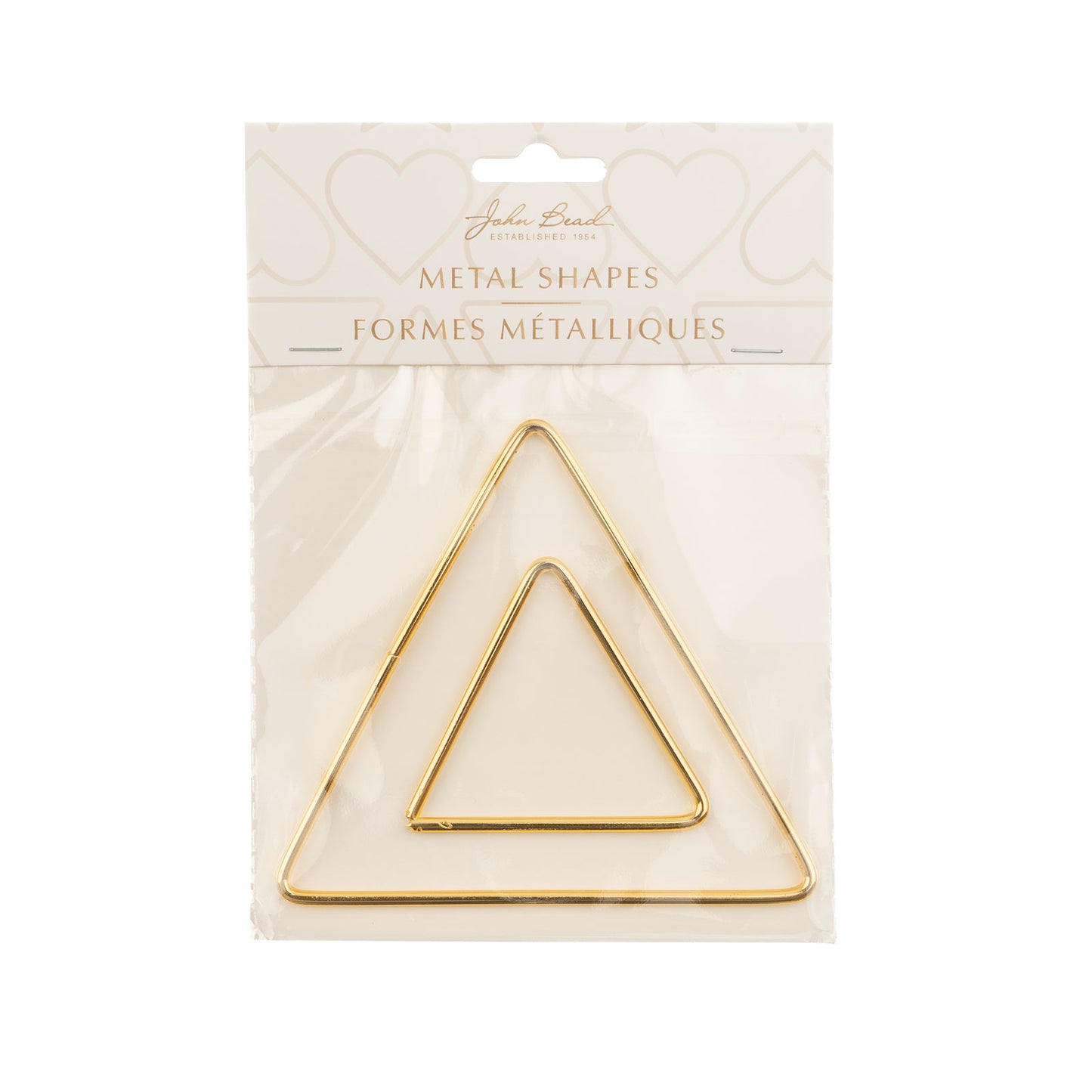 Metal Shapes Triangle 2pcs 50mm/100mm Iron Frames – Geometric Dreamcatcher & Macramé Frames | The Pink Bead Shop Canada