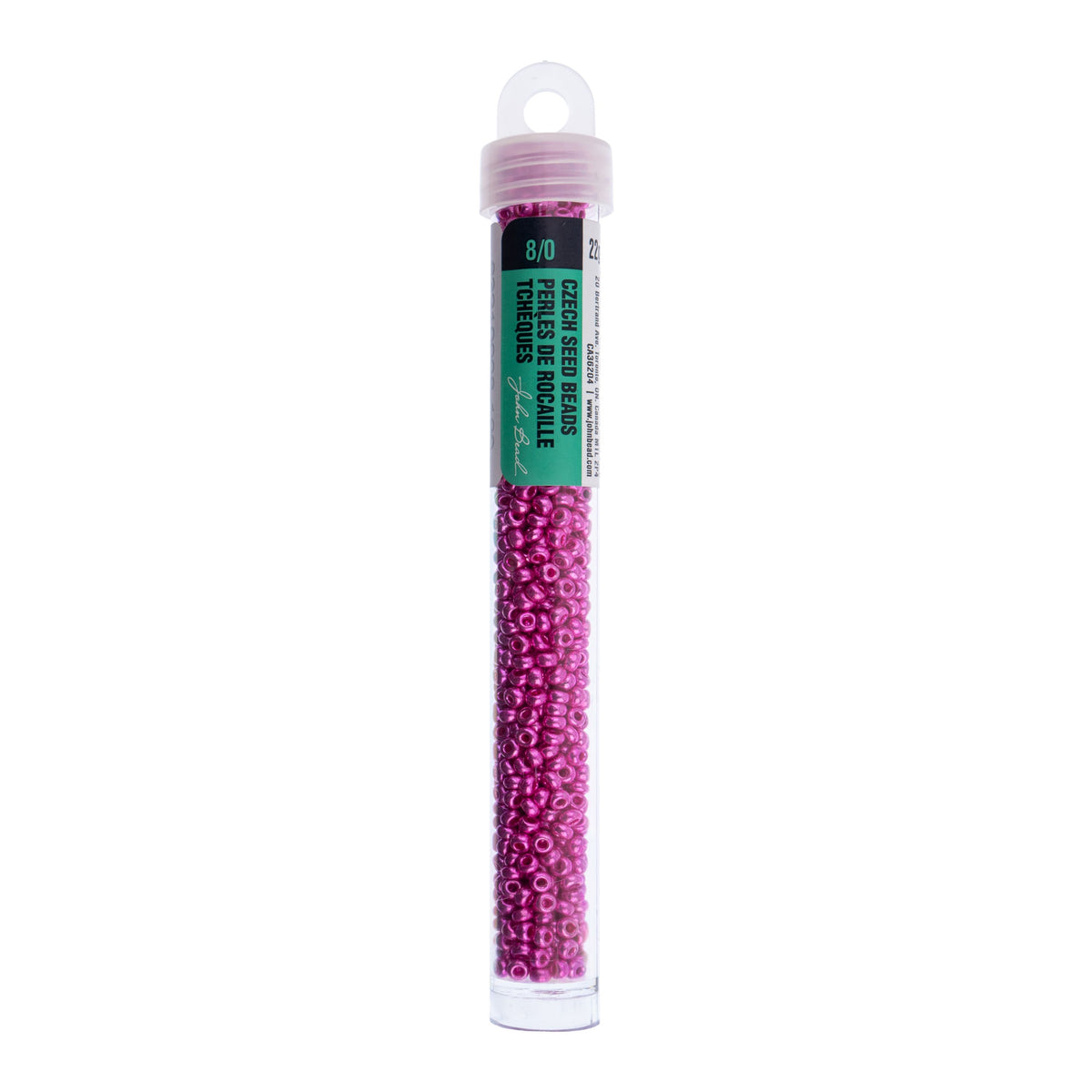 Czech Seed Beads Size 8/0 Metallic Light Copper – 22g Vial | The Pink Bead Shop Canada