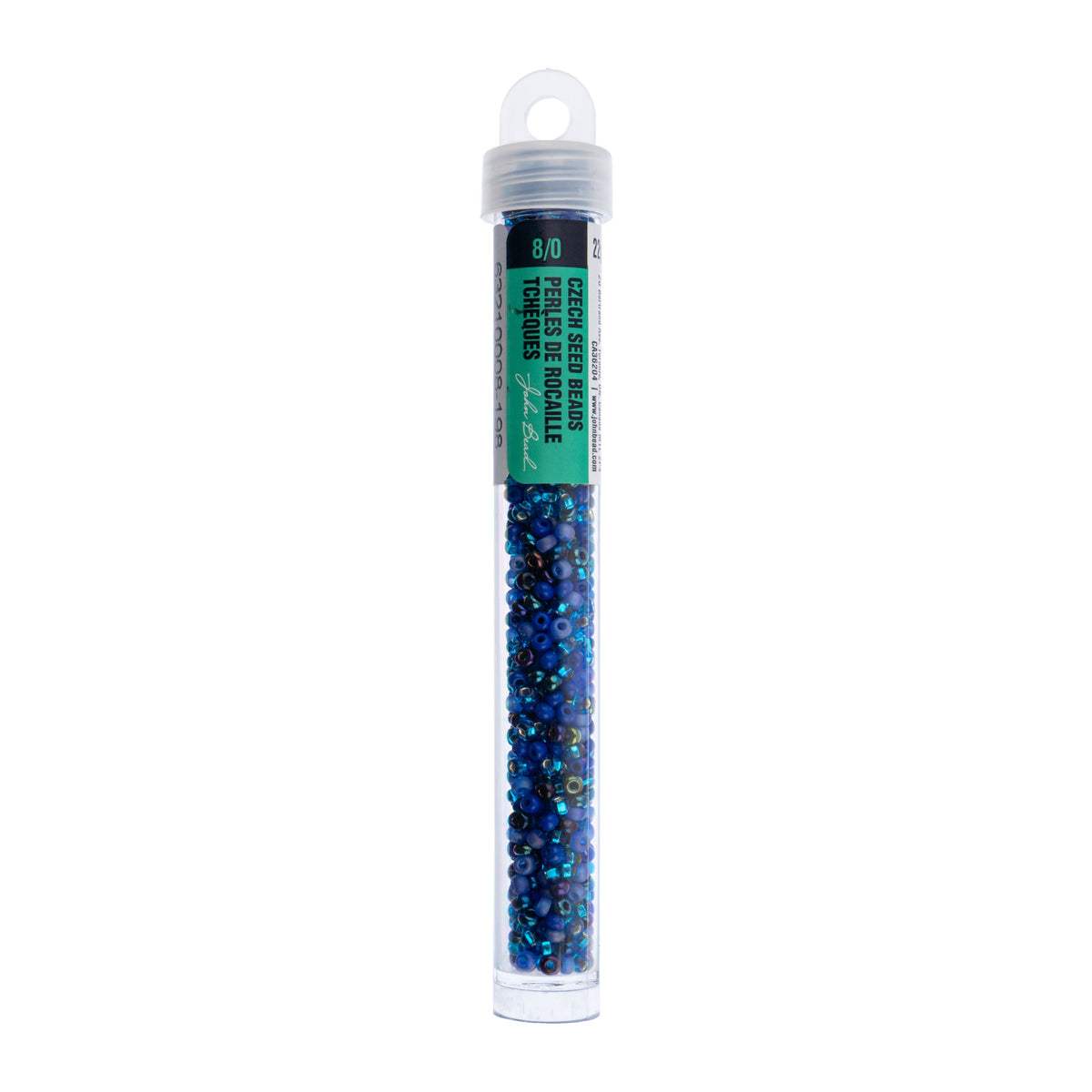 Czech Seed Beads Size 8/0 Deep Sea Mix – 22g Vial | The Pink Bead Shop Canada