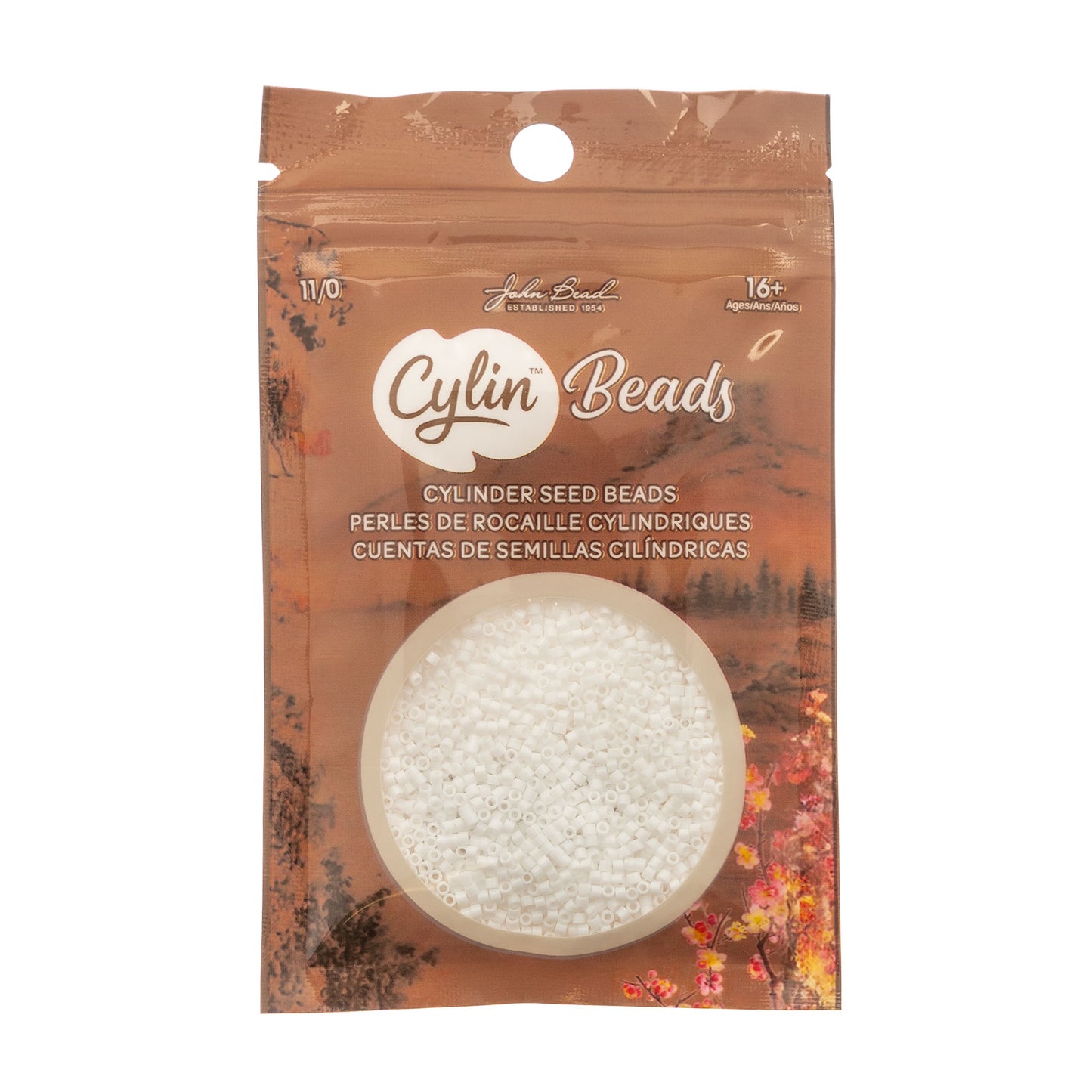 Cylin Beads 11/0 – Chalk White (25g Bag) The Pink Bead Shop
