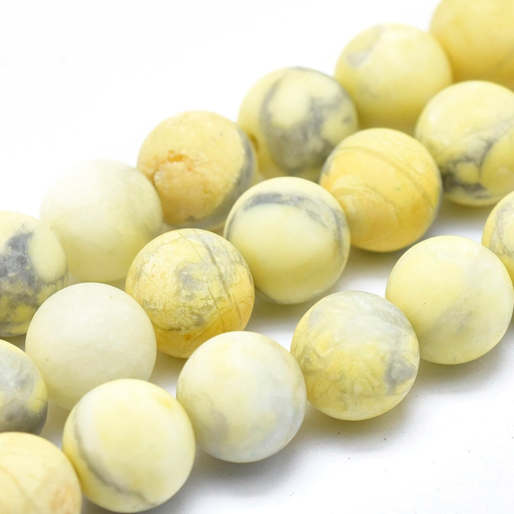 Howlite Yellow Frosted