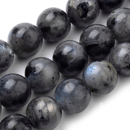Larvikite Bead Strands